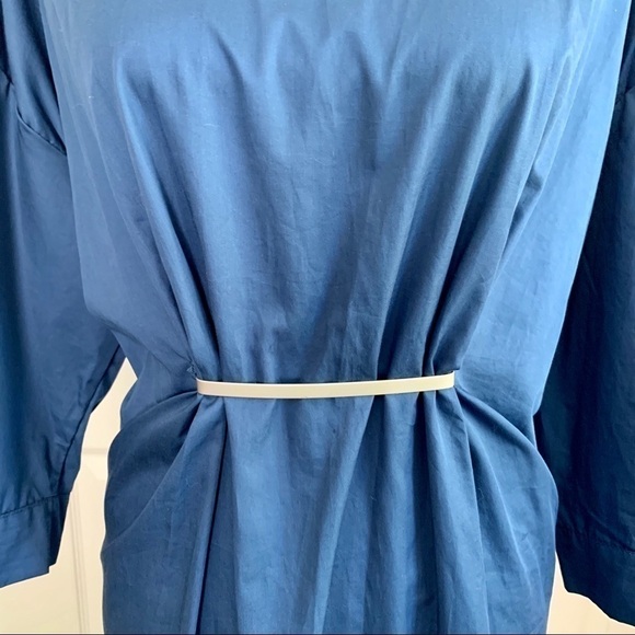 Bella Donna Blue Cinched Waist Dress - Picture 2 of 7